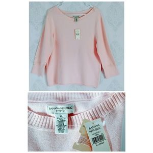 Banana Republic | Stretch Scoop Neck Blush Sweater